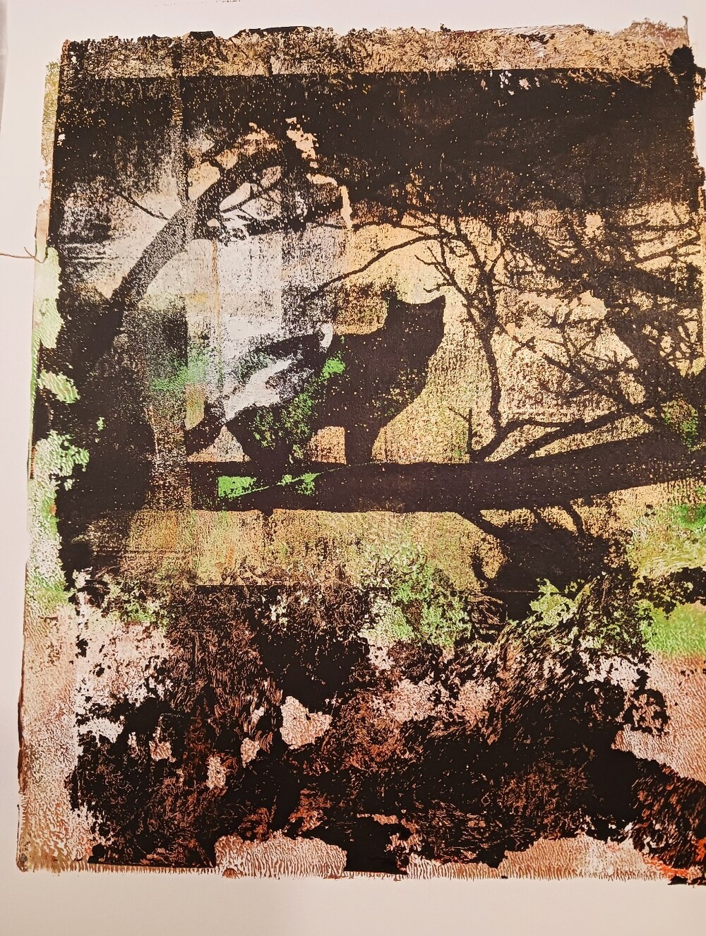Vintage Looking Cat Painting